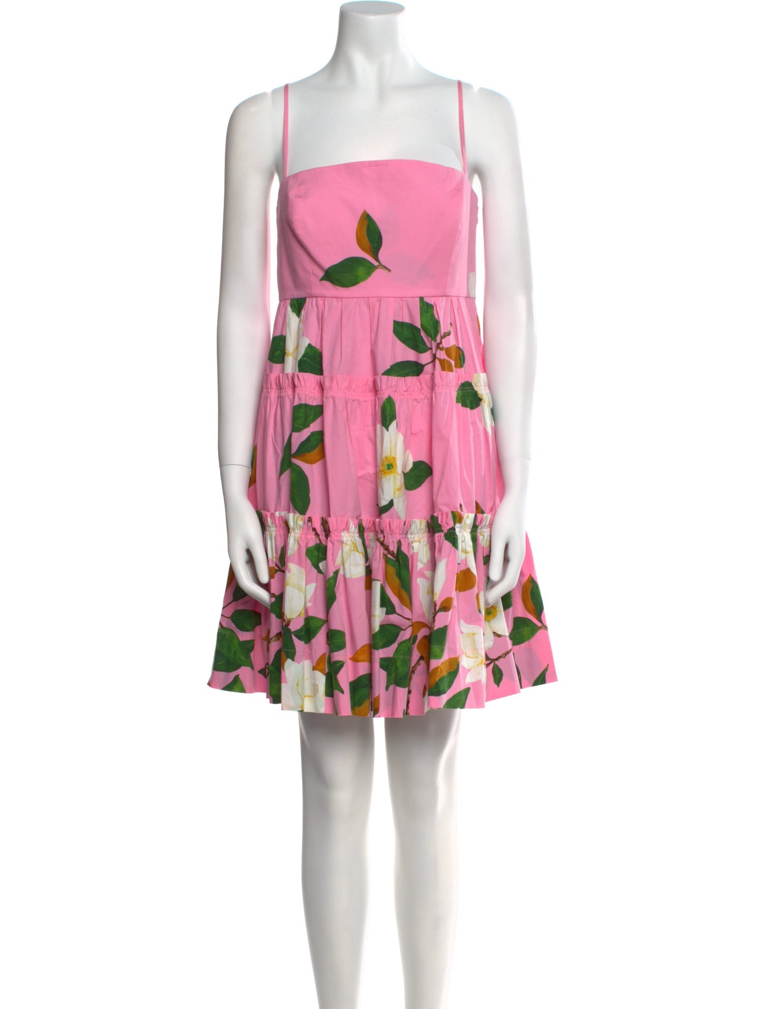 Oscar de la Renta Floral Print Mini Dress