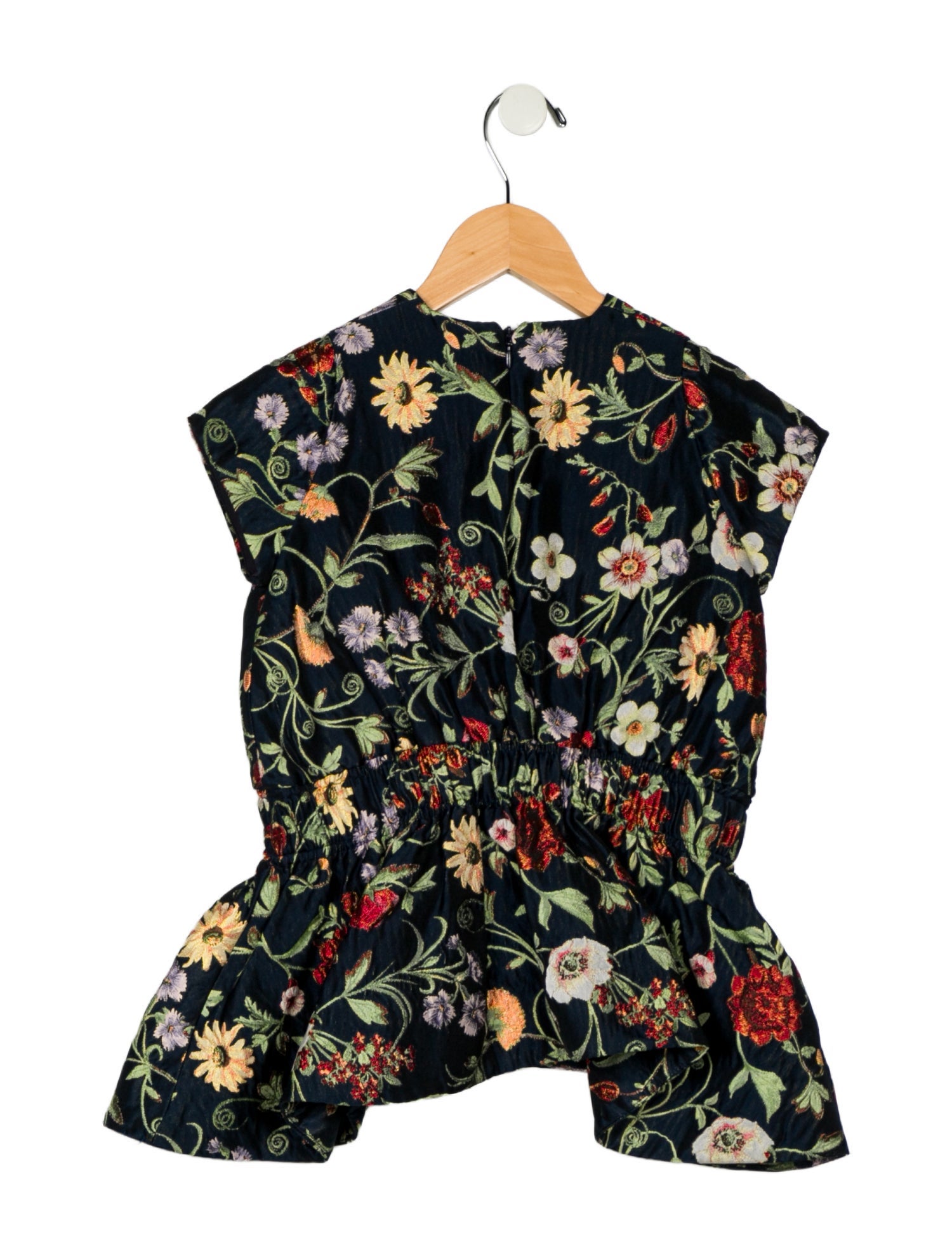 Oscar de la Renta Toddler Girls' Floral Sleeveless Top