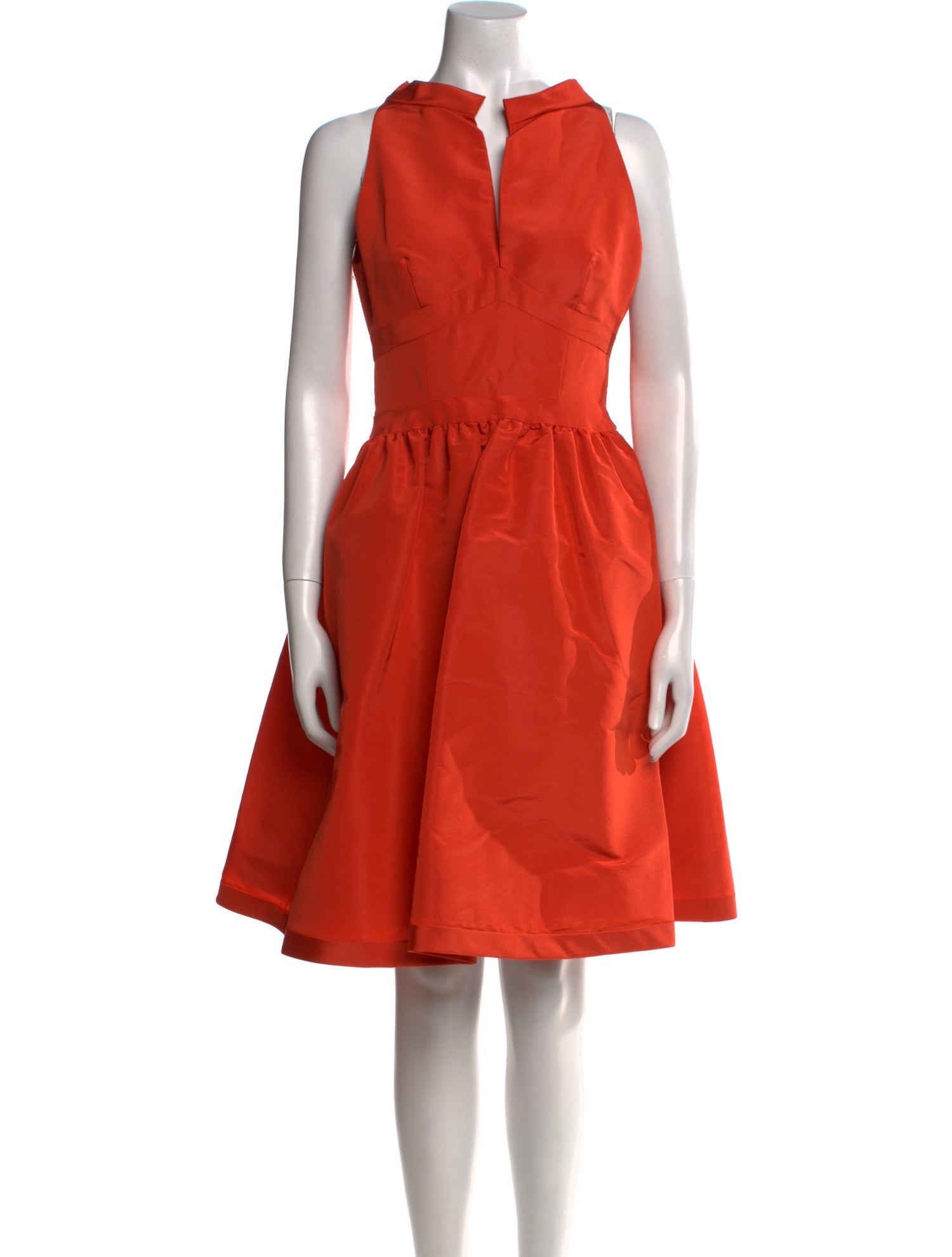 Oscar de la Renta Silk Knee-Length Dress
