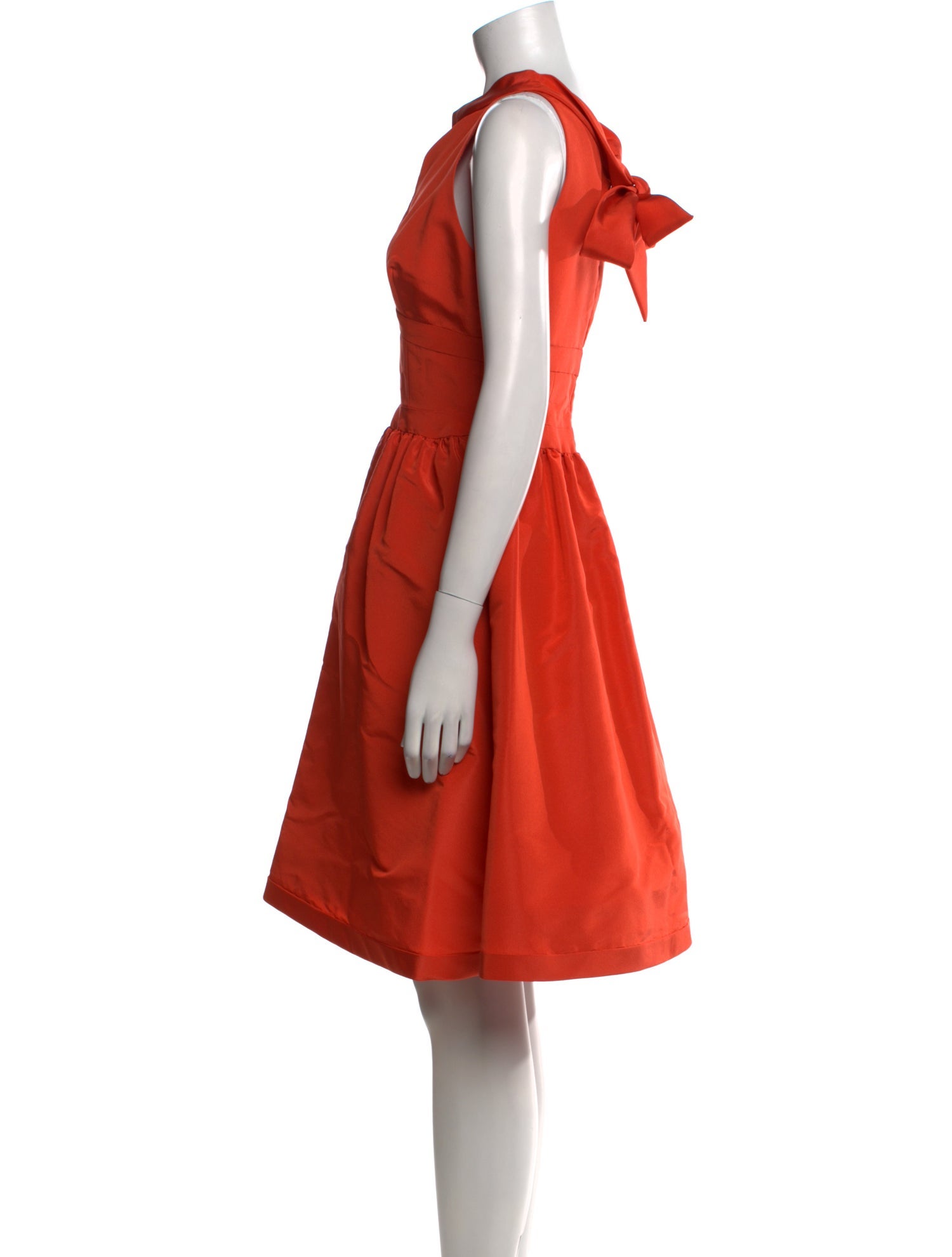 Oscar de la Renta Silk Knee-Length Dress