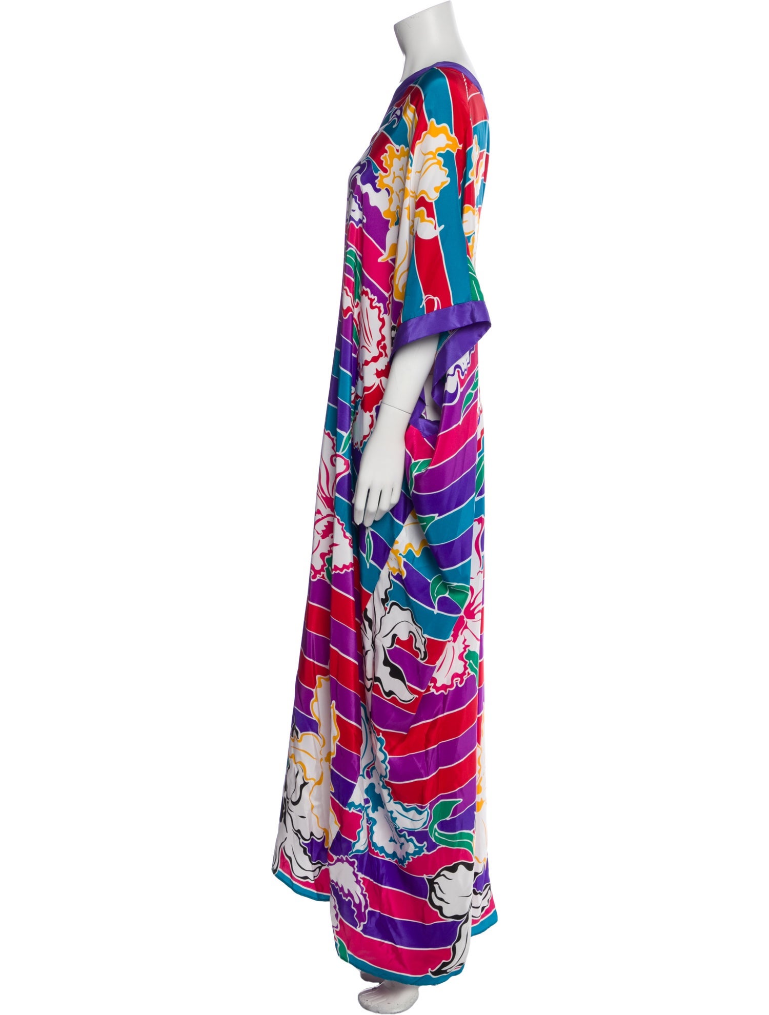 Oscar de la Renta Printed Long Dress