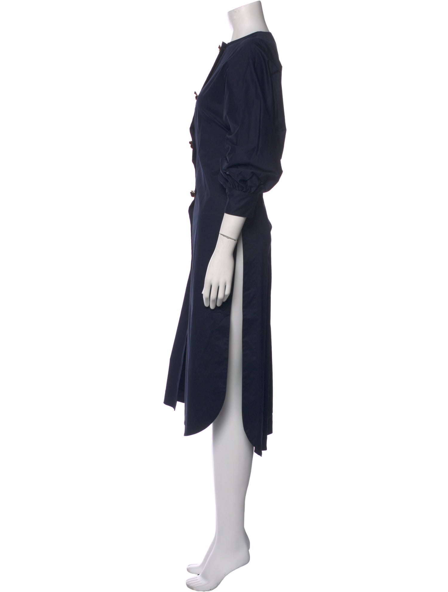 Oscar de la Renta Crew Neck Long Dress