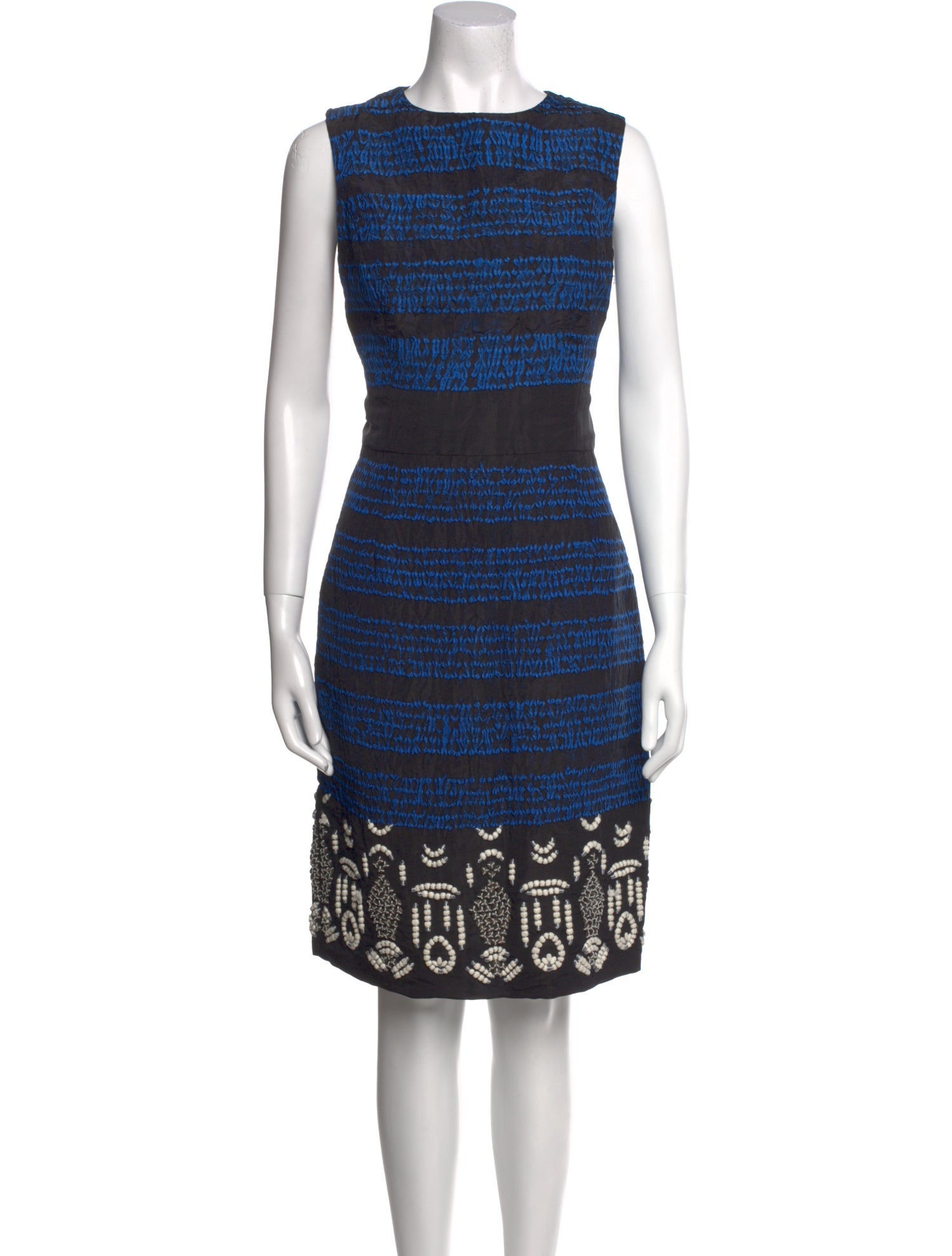 Oscar de la Renta Silk Knee-Length Dress