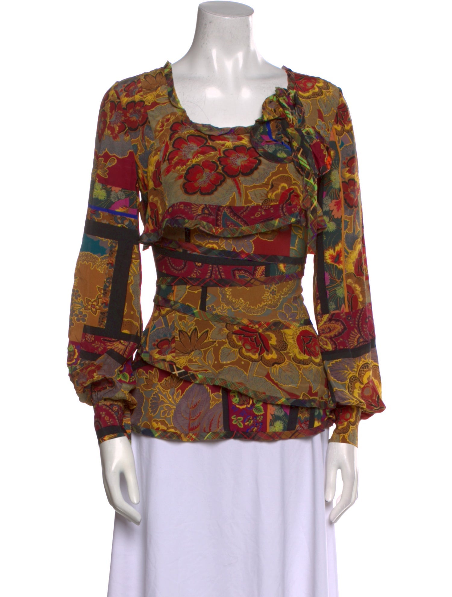 Oscar de la Renta 2011 Silk Blouse