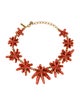 Oscar de la Renta Enamel Starburst Collar Necklace