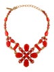 Oscar de la Renta Crystal & Resin Collar Necklace