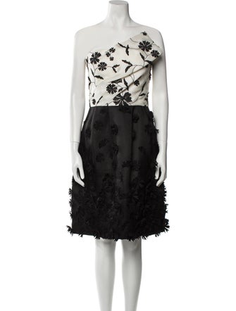 Oscar de la Renta Silk Mini Dress