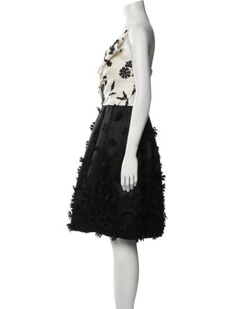 Oscar de la Renta Silk Mini Dress