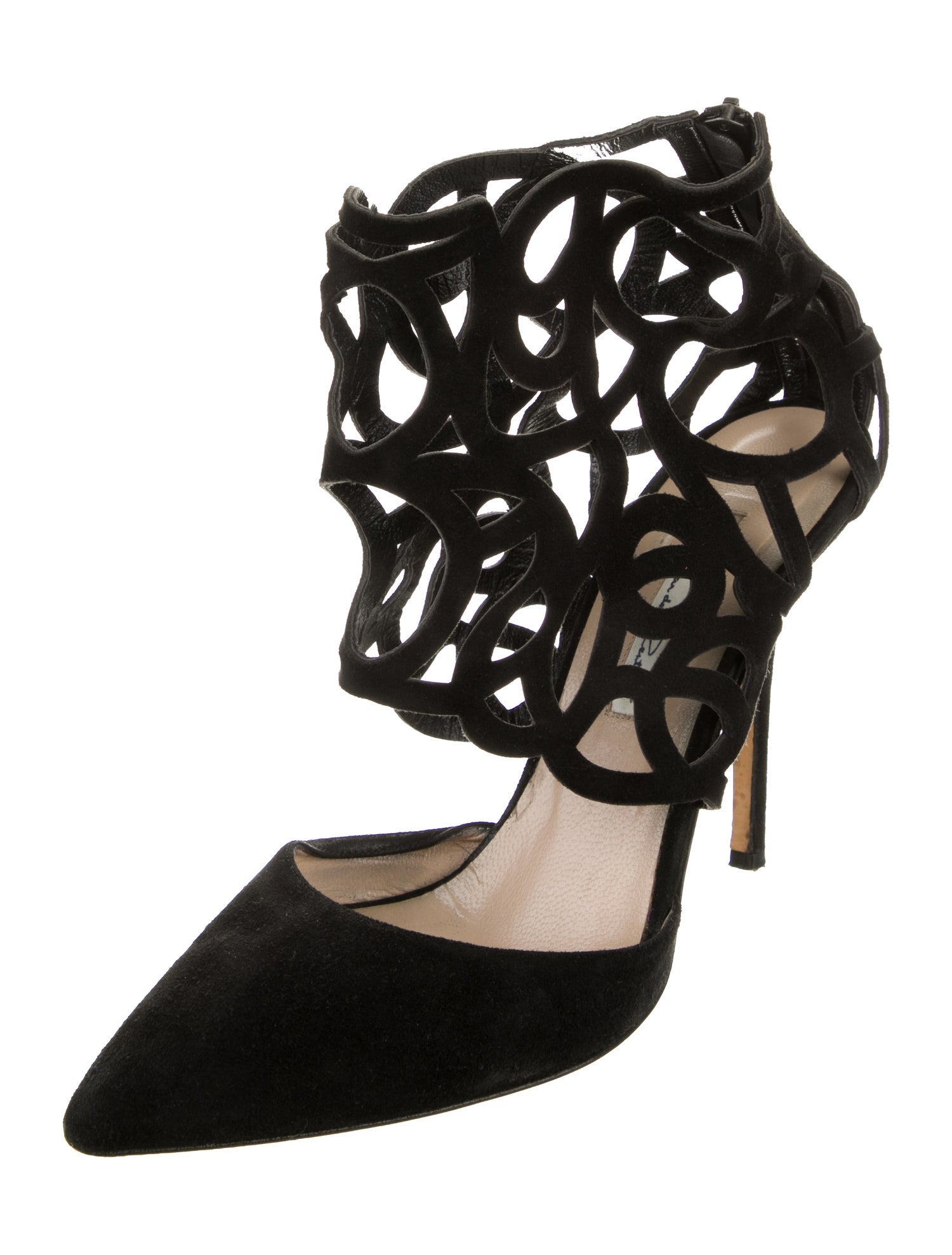 Oscar de la Renta Suede Pumps
