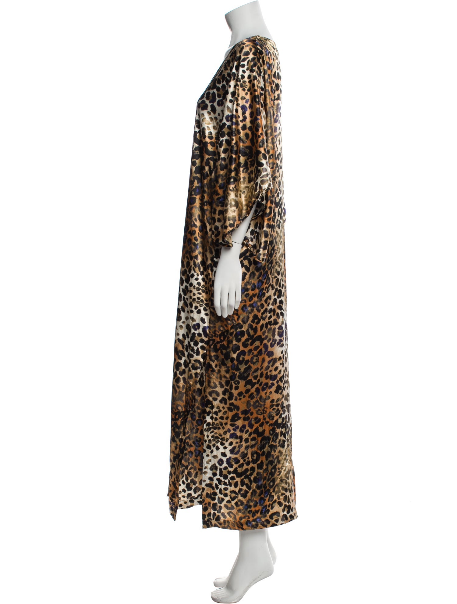 Oscar de la Renta Animal Print Long Dress