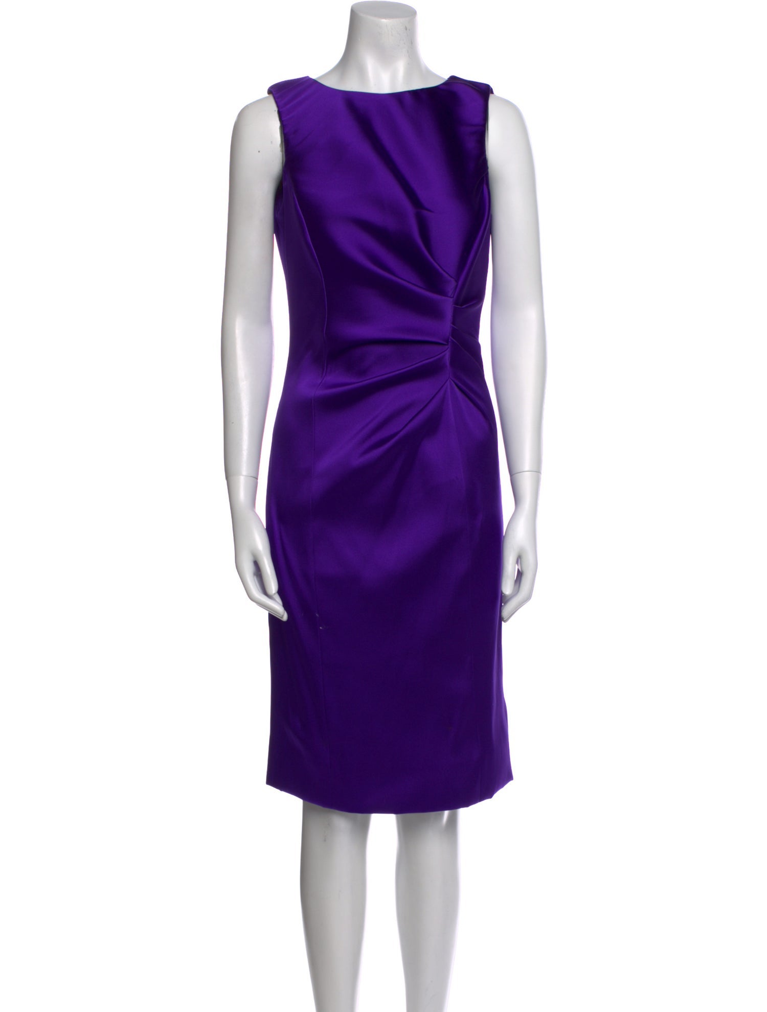 Oscar de la Renta Wool Knee-Length Dress