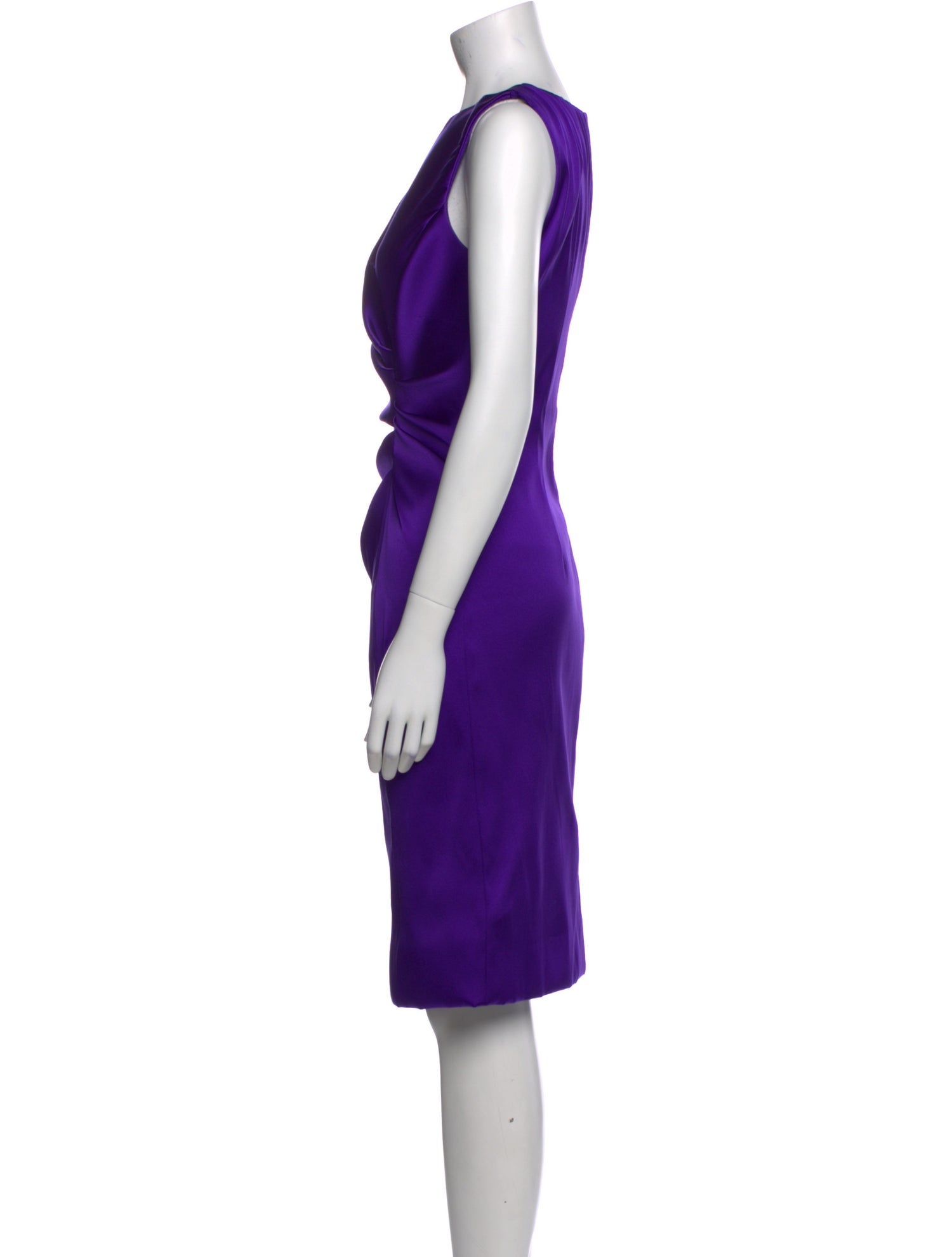Oscar de la Renta Wool Knee-Length Dress