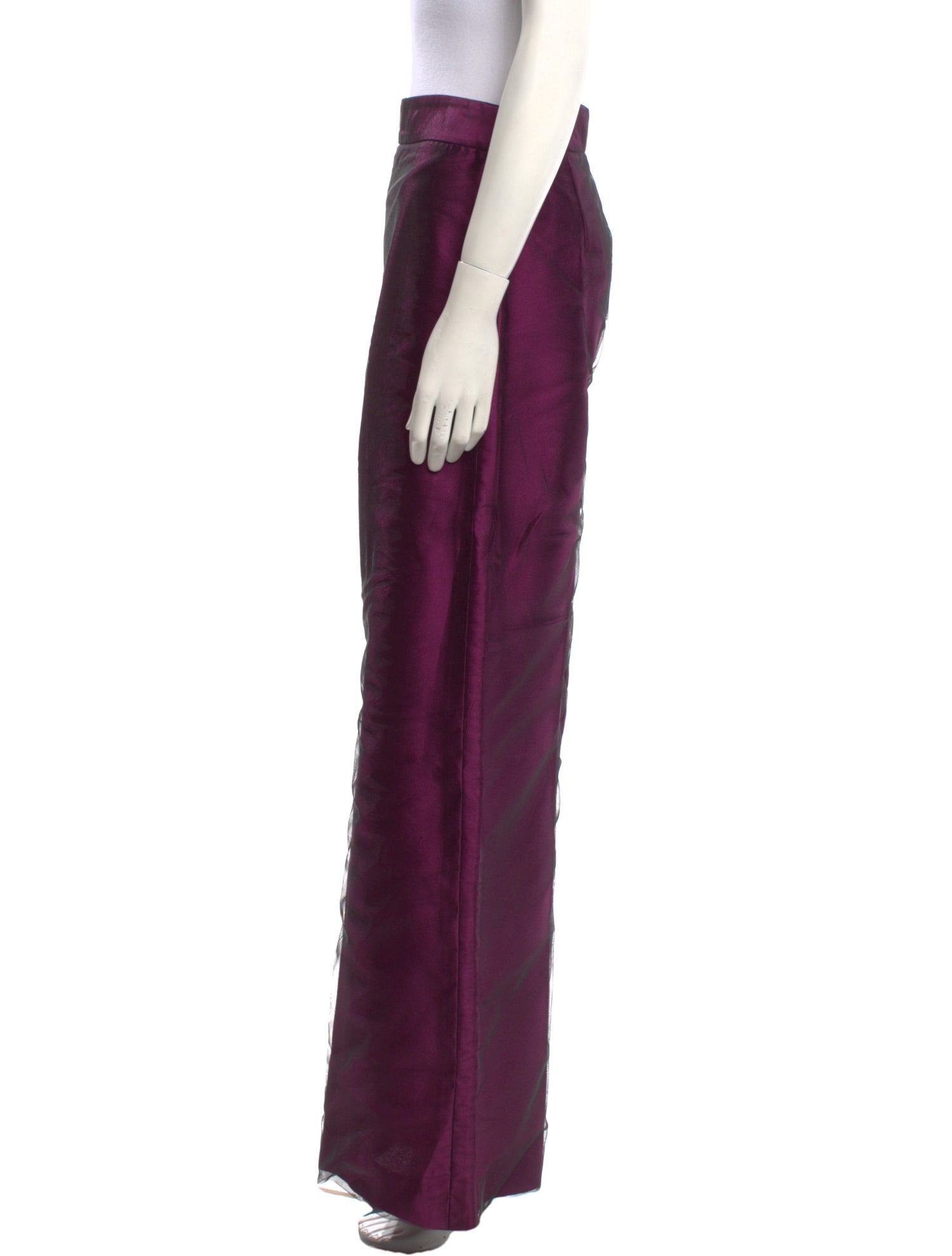Oscar de la Renta Silk Wide Leg Pants