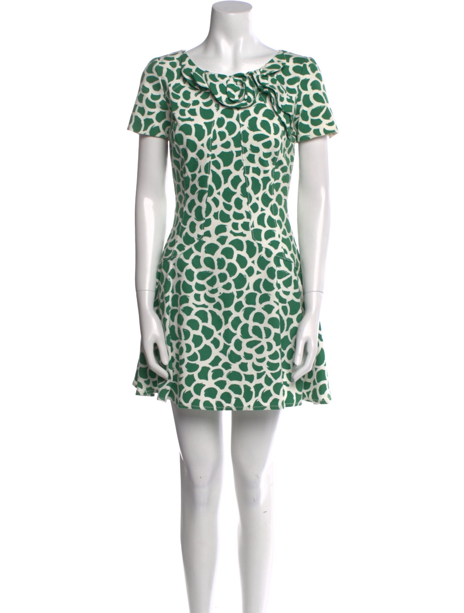 Oscar de la Renta Printed Mini Dress