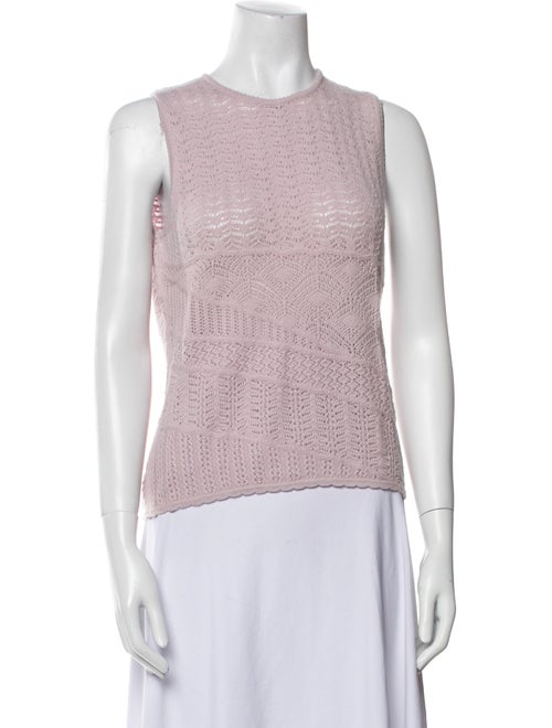 Oscar de la Renta Cashmere Crochet Trim Set