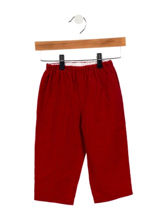 Oscar de la Renta Infants' Velvet Straight Leg Pants