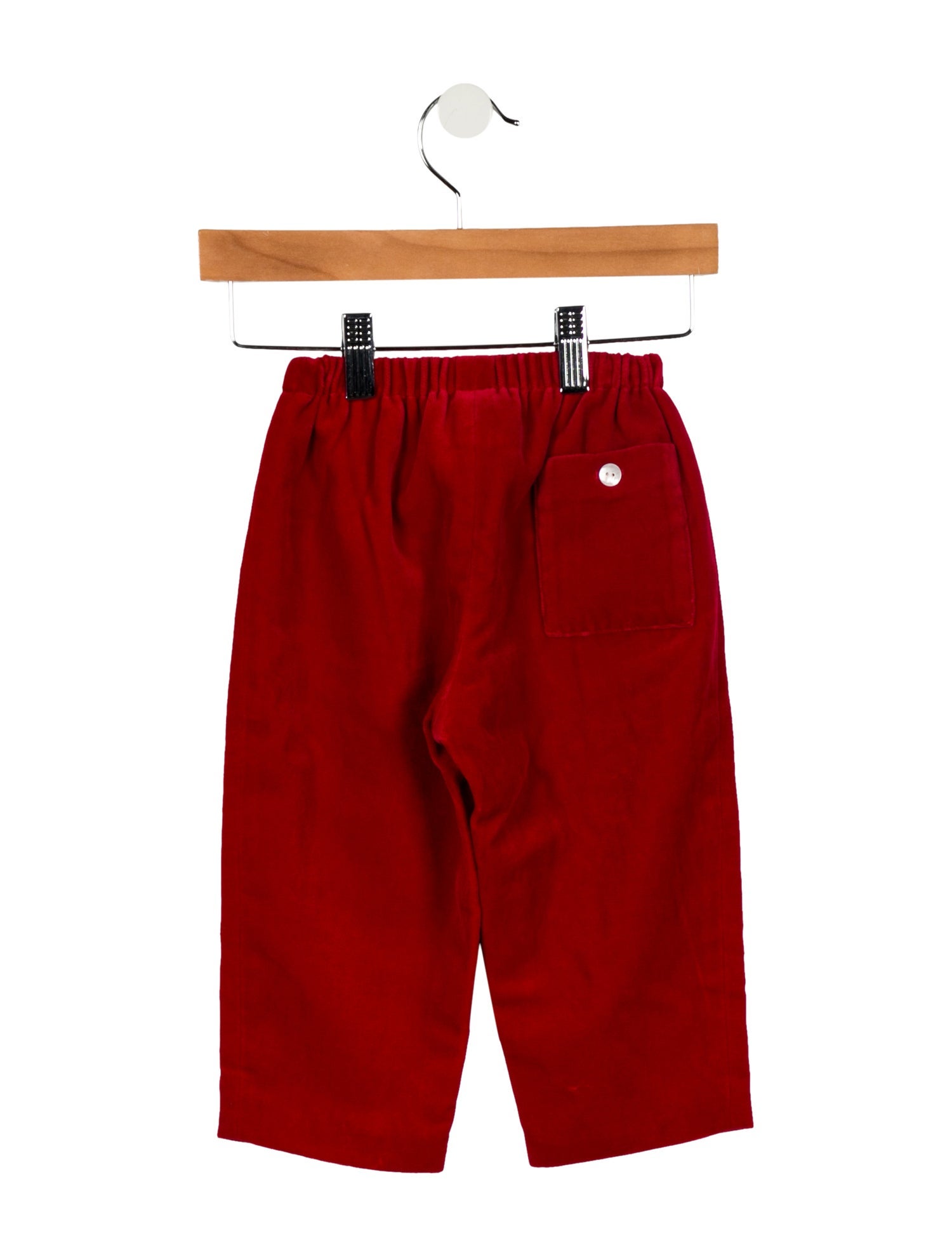 Oscar de la Renta Infants' Velvet Straight Leg Pants