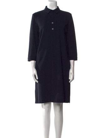 Oscar de la Renta Wool Knee-Length Dress