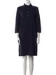 Oscar de la Renta Wool Knee-Length Dress