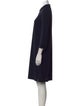 Oscar de la Renta Wool Knee-Length Dress