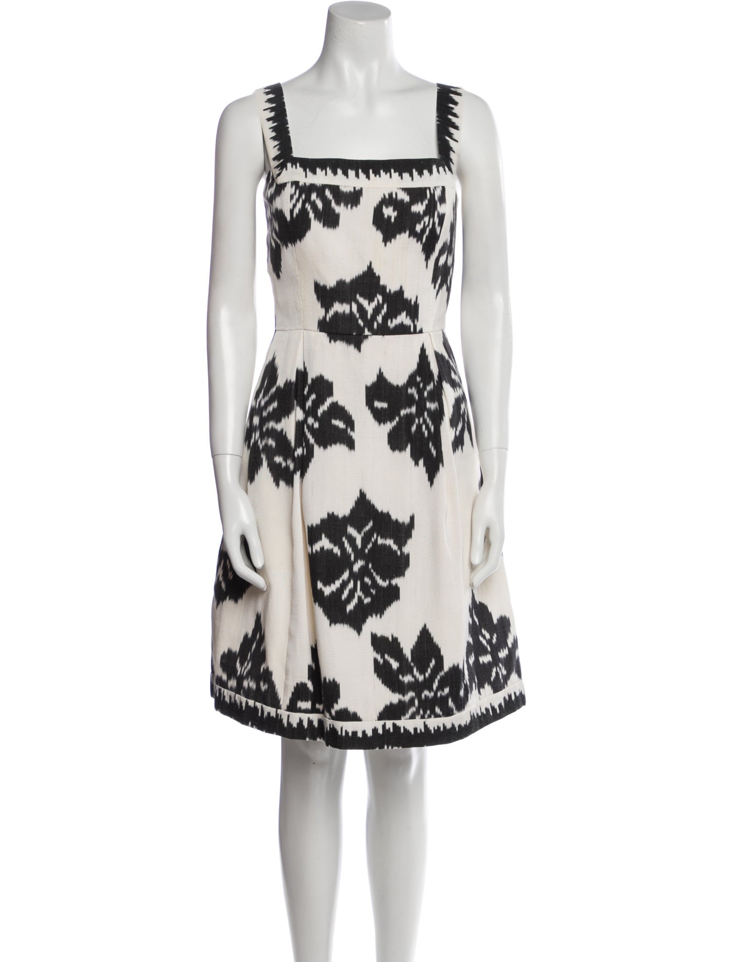 Oscar de la Renta Silk Knee-Length Dress