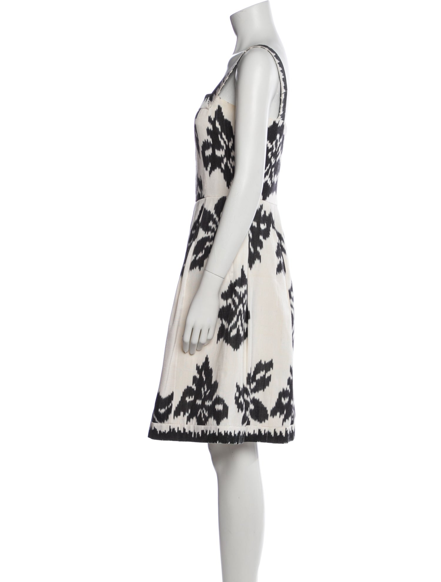 Oscar de la Renta Silk Knee-Length Dress