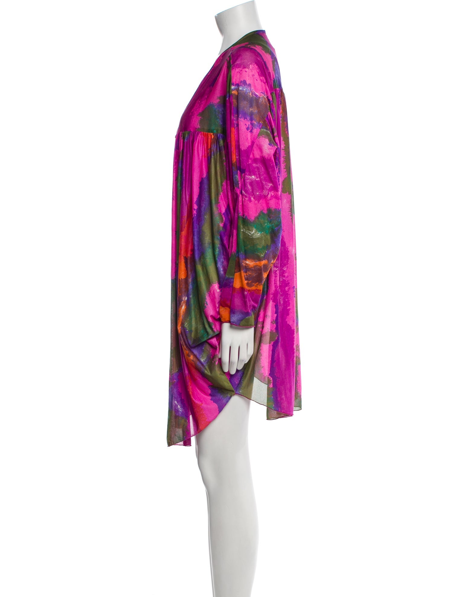 Oscar de la Renta Printed Robe