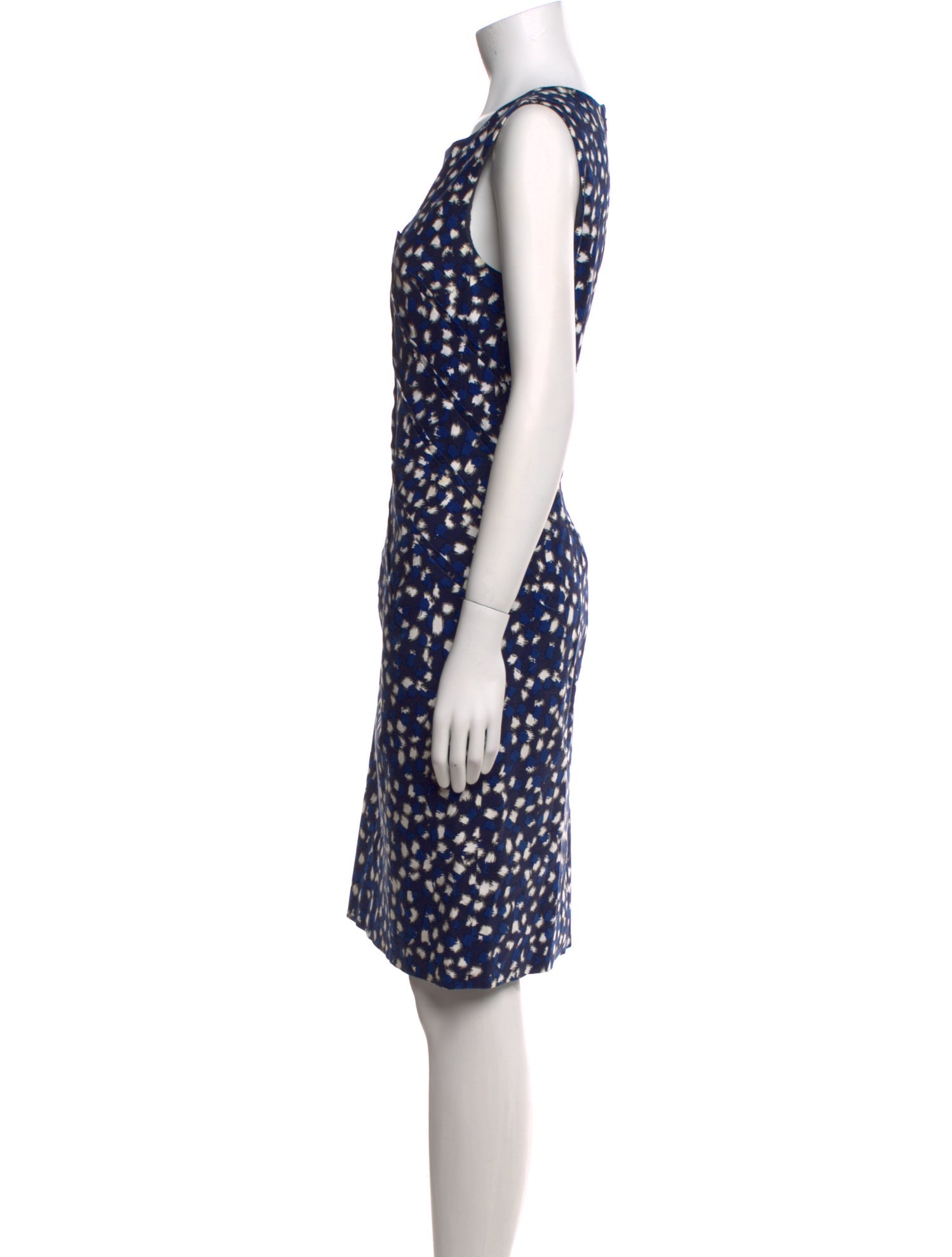 Oscar de la Renta Printed Knee-Length Dress