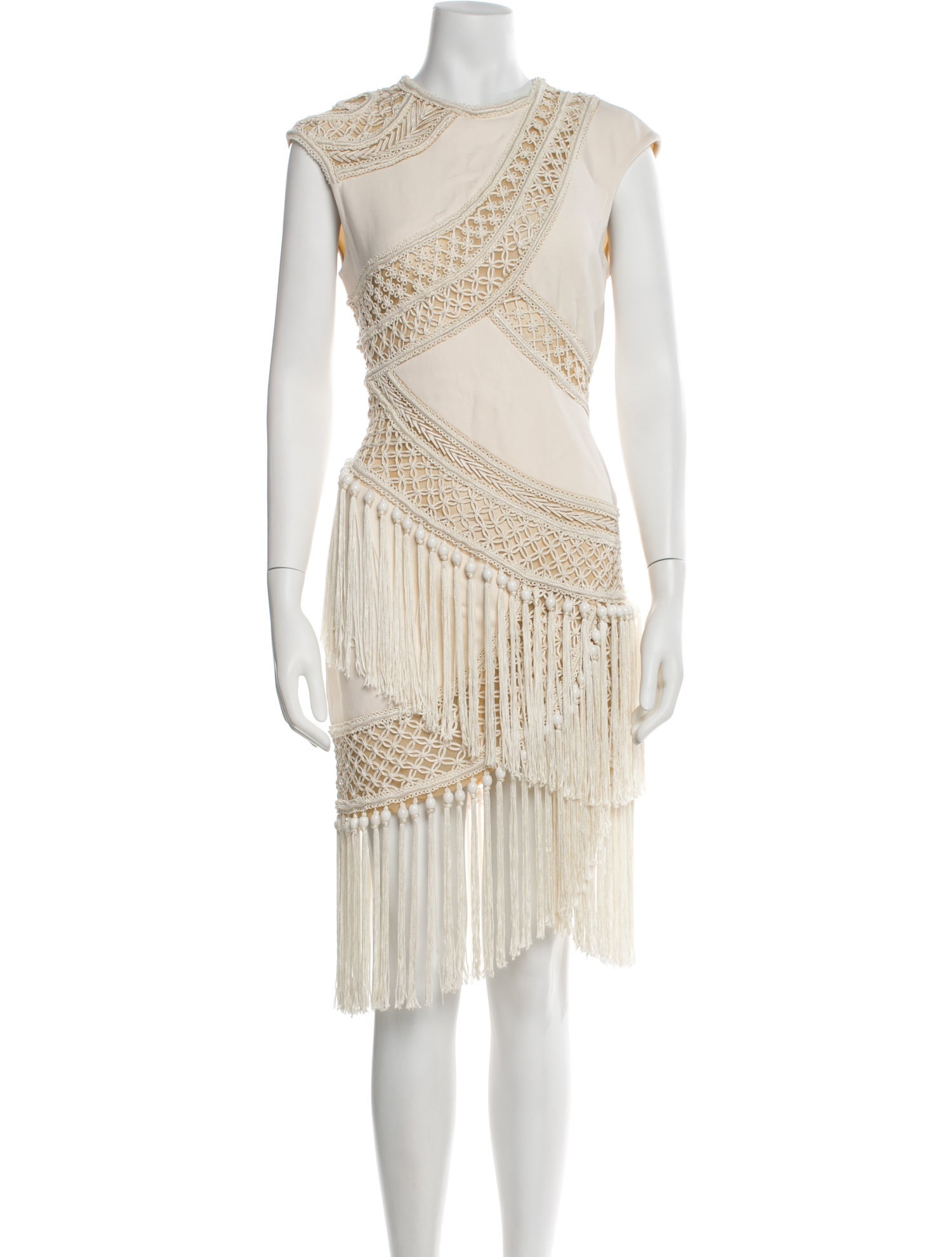 Oscar de la Renta Striped Mini Dress