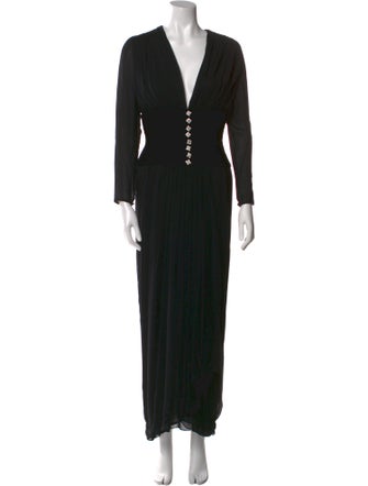 Oscar de la Renta Silk Long Dress