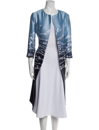 Oscar de la Renta Printed Evening Jacket