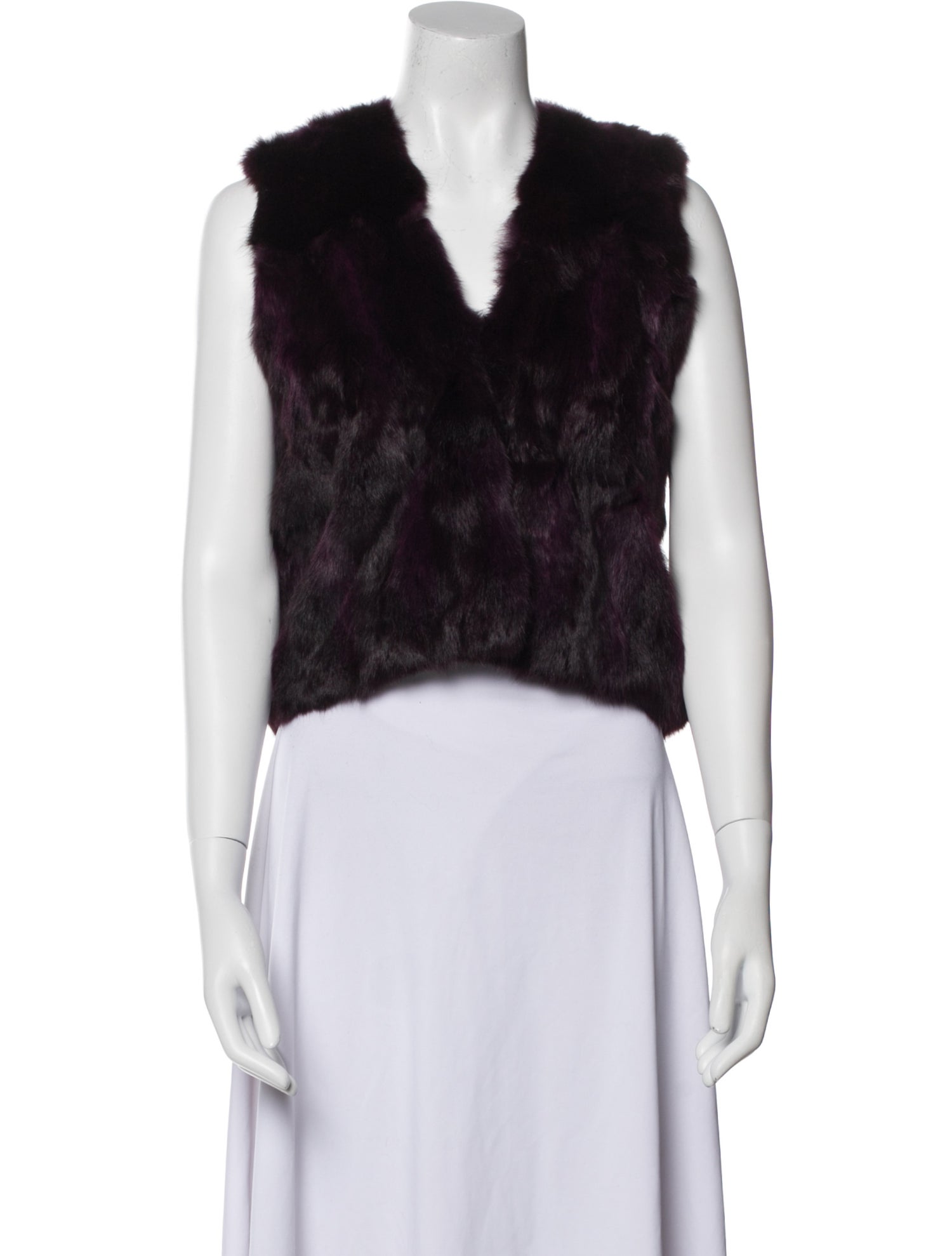 Oscar de la Renta 2011 Striped Fur Jacket