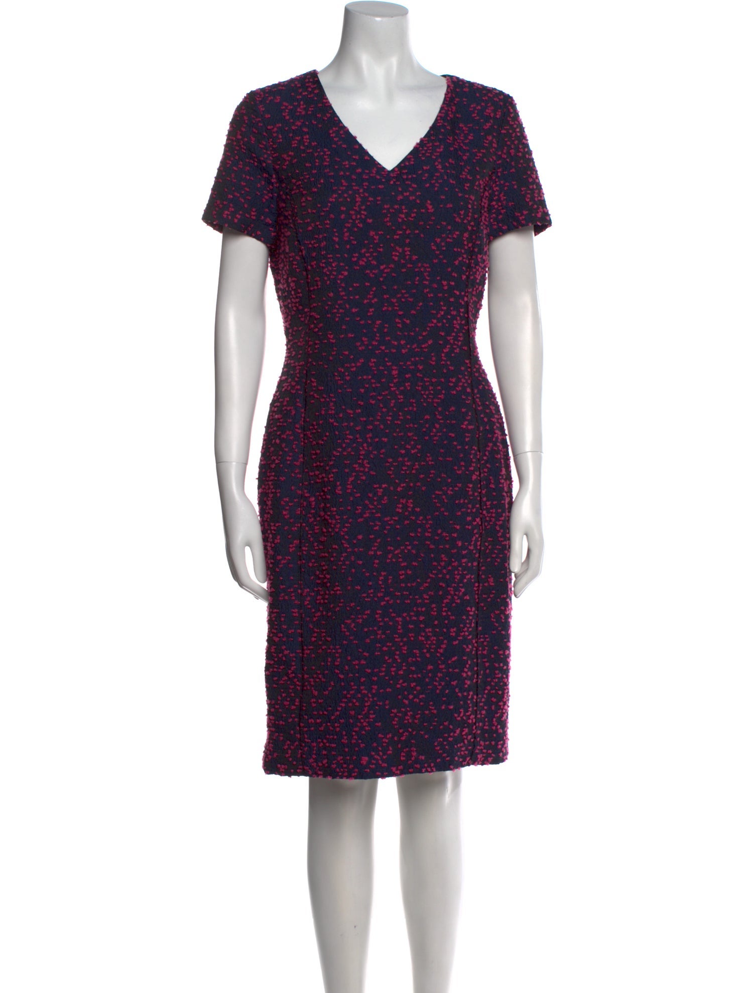 Oscar de la Renta Wool Knee-Length Dress
