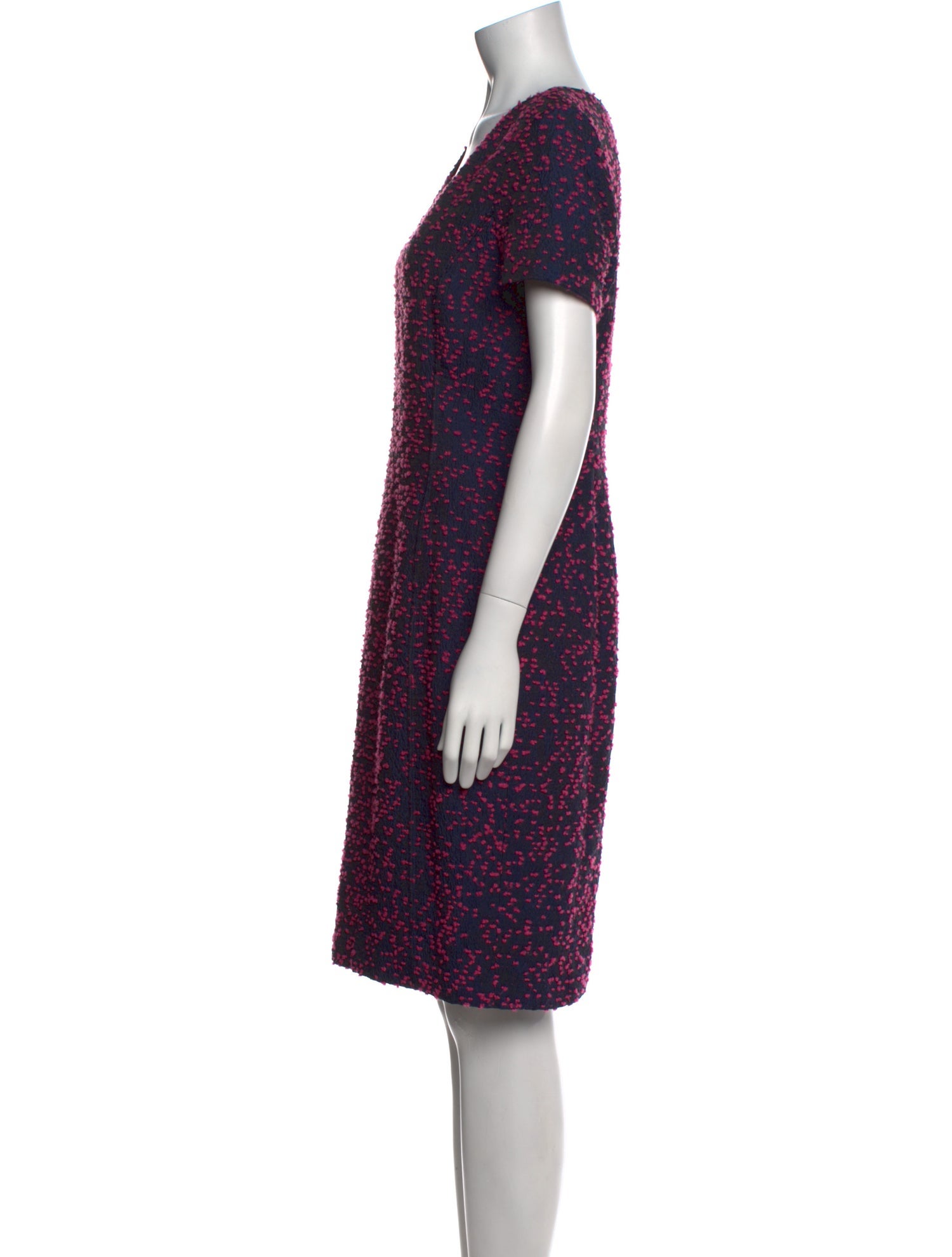Oscar de la Renta Wool Knee-Length Dress