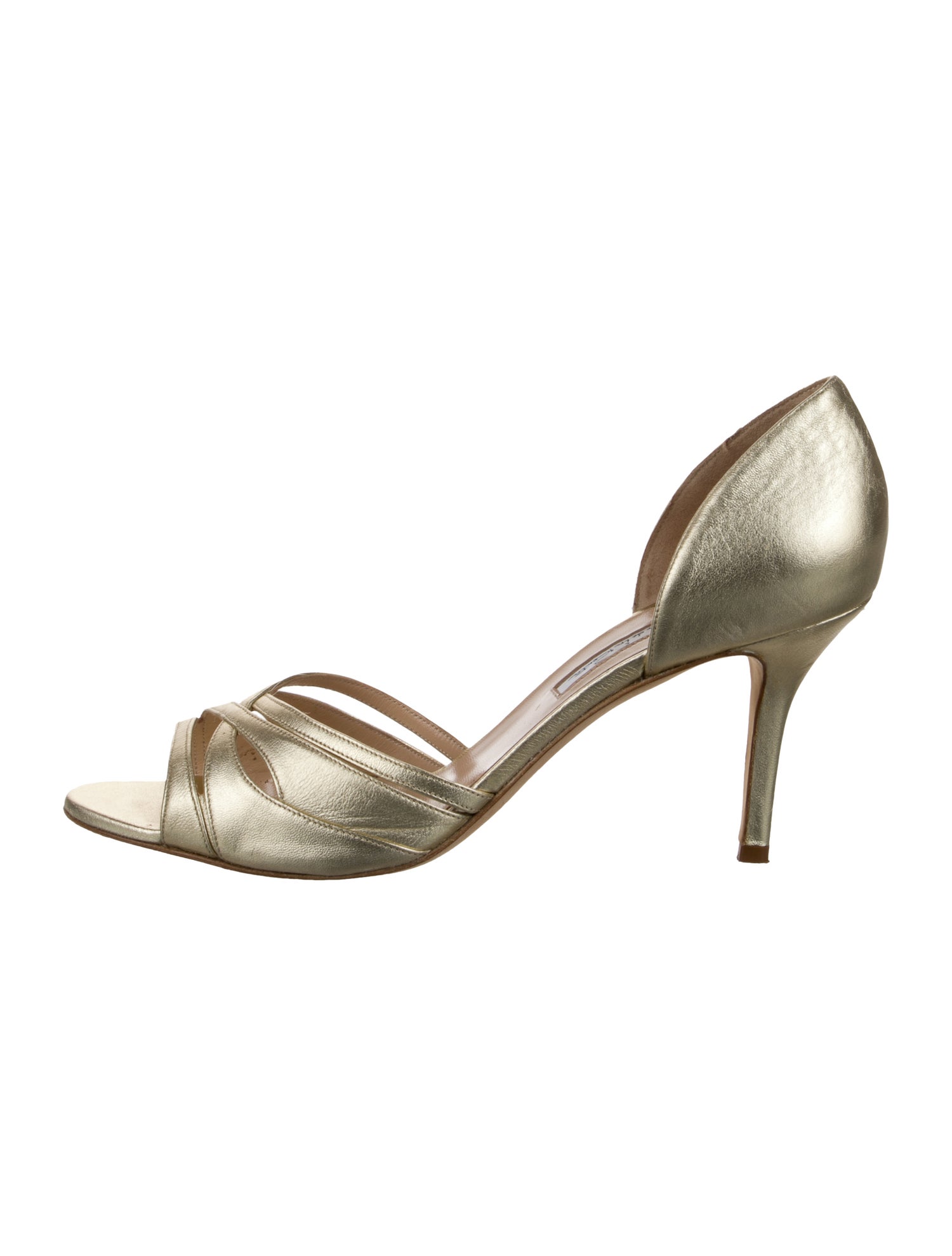 Oscar de la Renta Leather D'Orsay Pumps