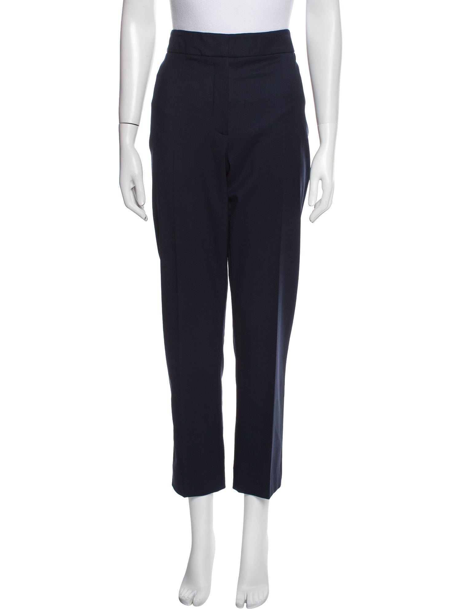 Oscar de la Renta Wool Straight Leg Pants
