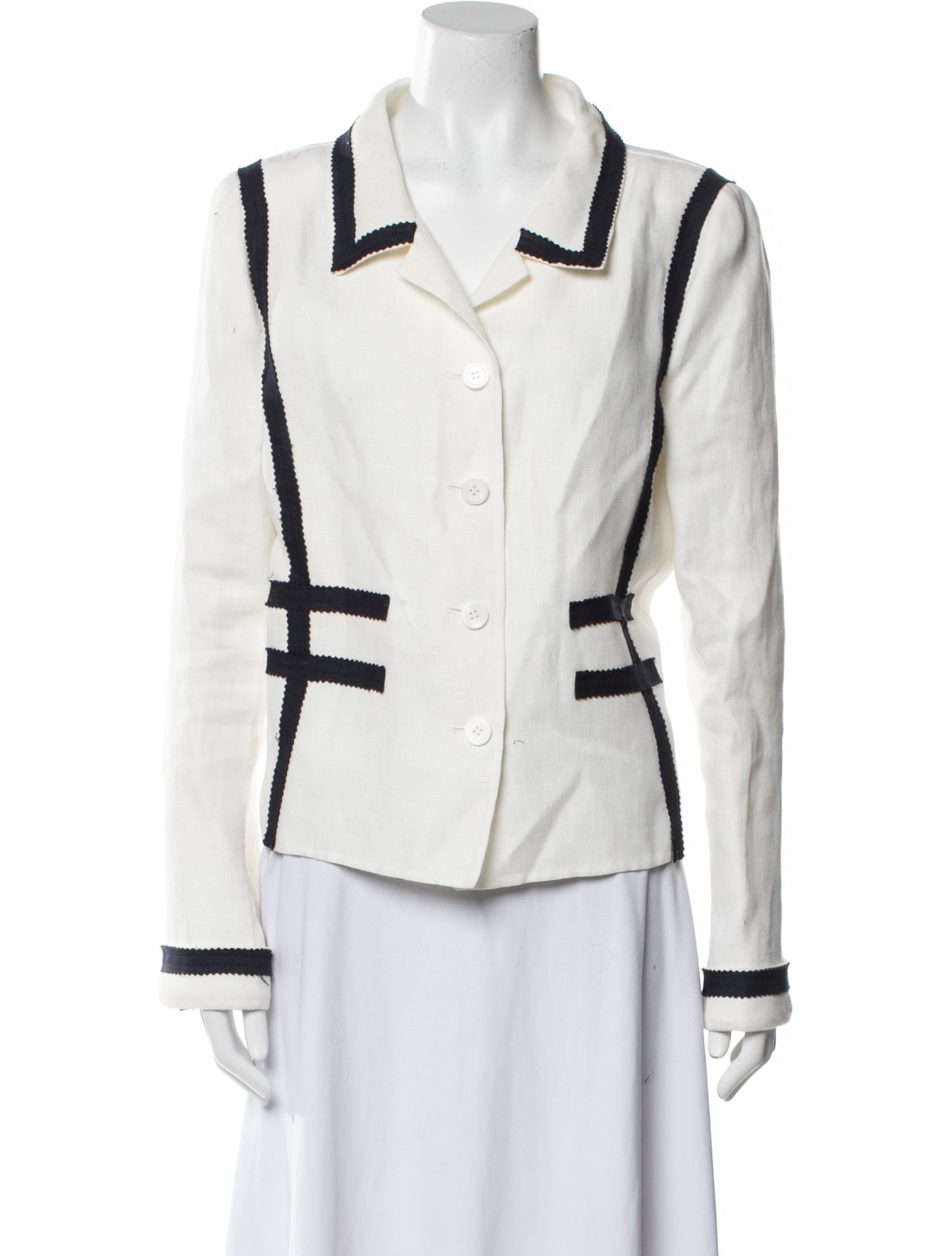 Oscar de la Renta Linen Jacket