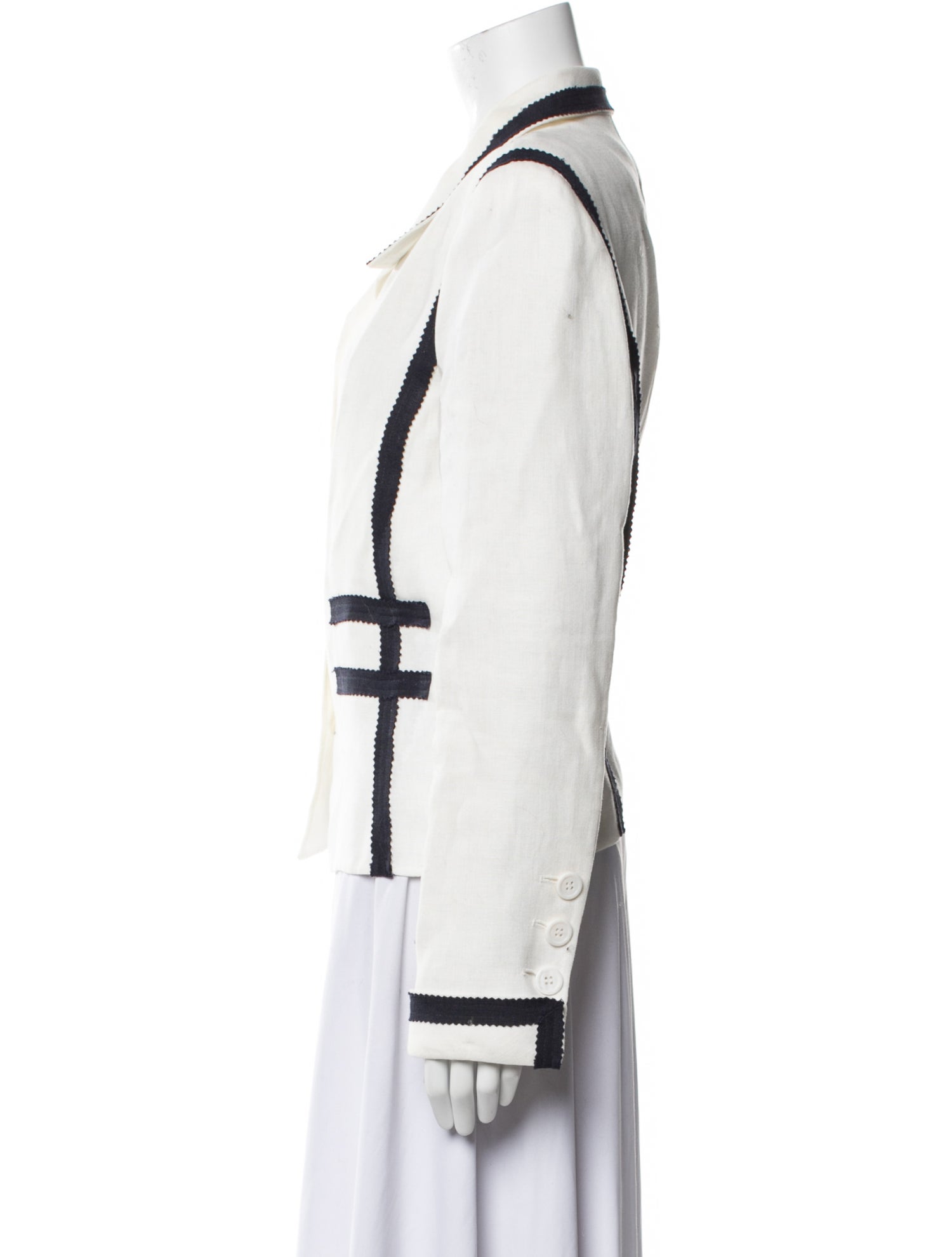 Oscar de la Renta Linen Jacket