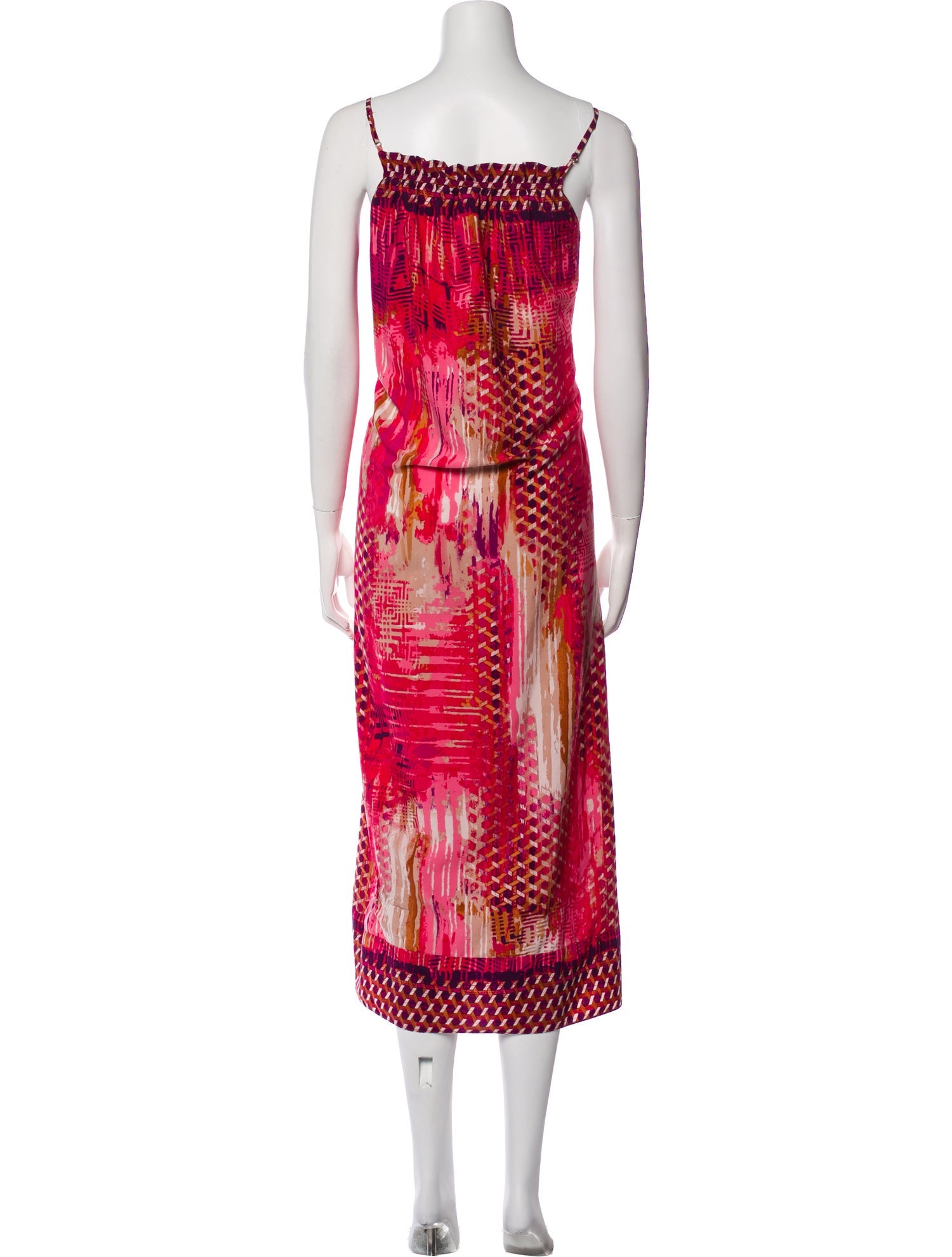 Oscar de la Renta Printed Long Dress