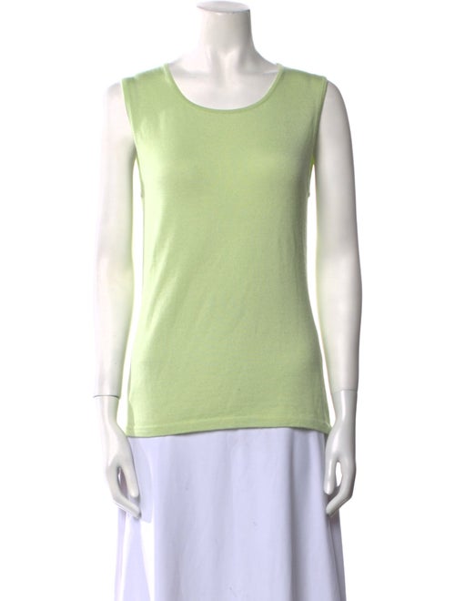 Oscar de la Renta Cashmere Scoop Neck Sweater