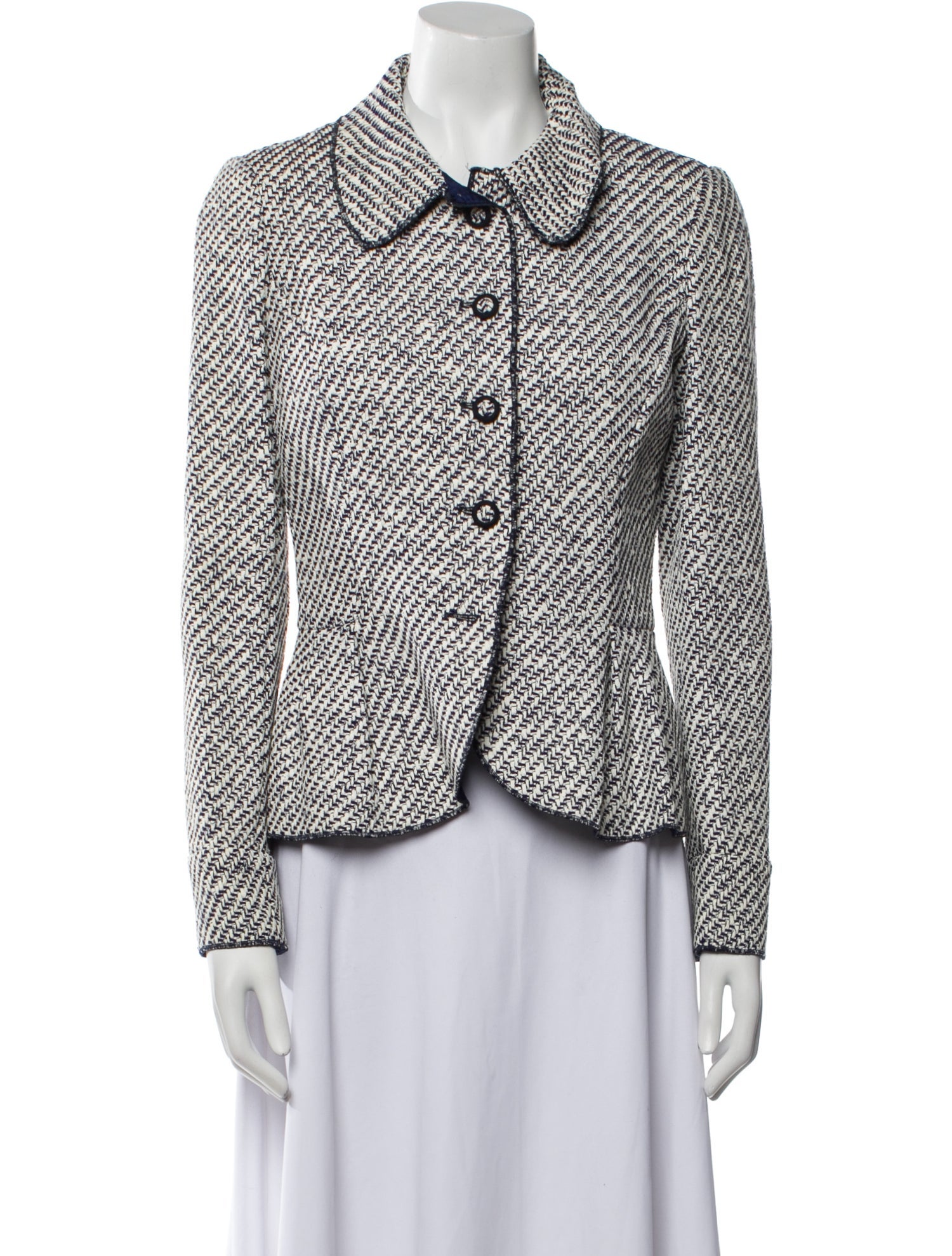 Oscar de la Renta Printed Blazer