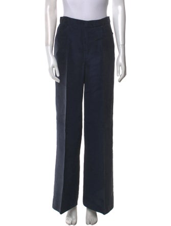 Oscar de la Renta Silk Wide Leg Pants