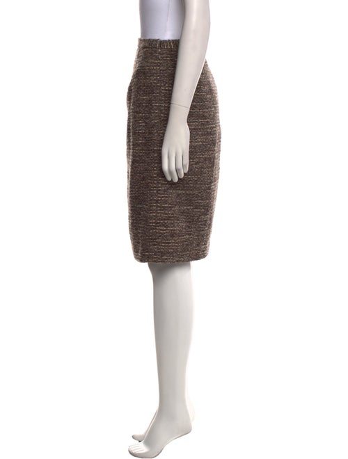 Oscar de la Renta Virgin Wool Knee-Length Skirt