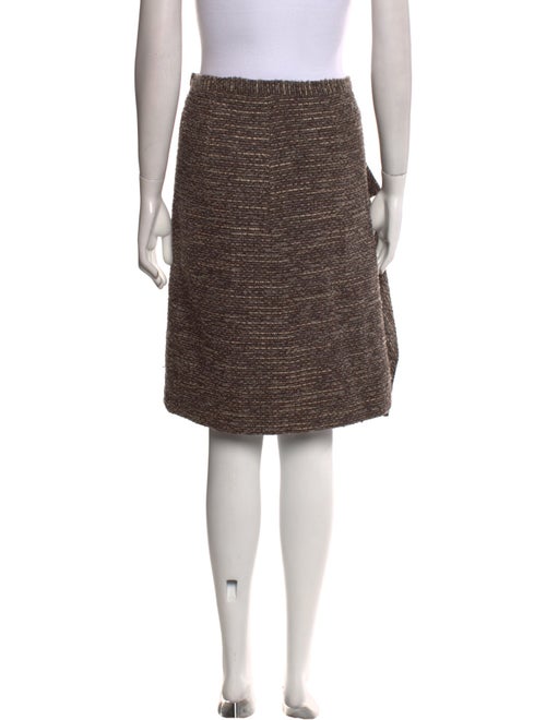 Oscar de la Renta Virgin Wool Knee-Length Skirt