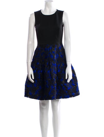 Oscar de la Renta Printed Mini Dress