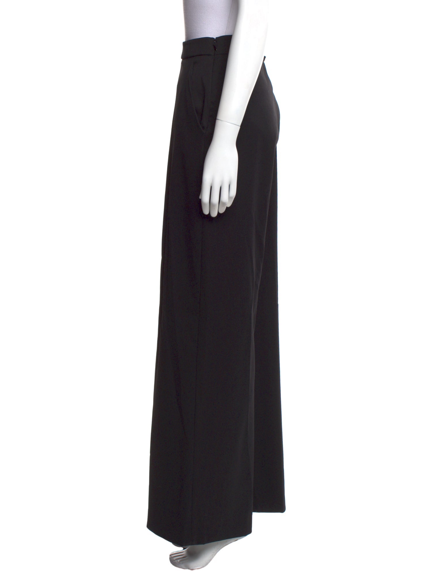 Oscar de la Renta Virgin Wool Wide Leg Pants