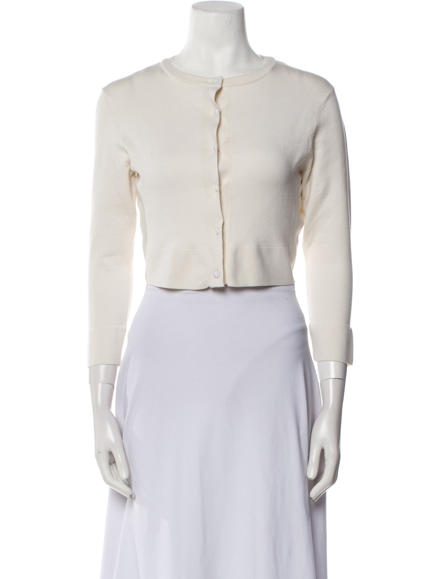 Oscar de la Renta Cashmere Crew Neck Sweater