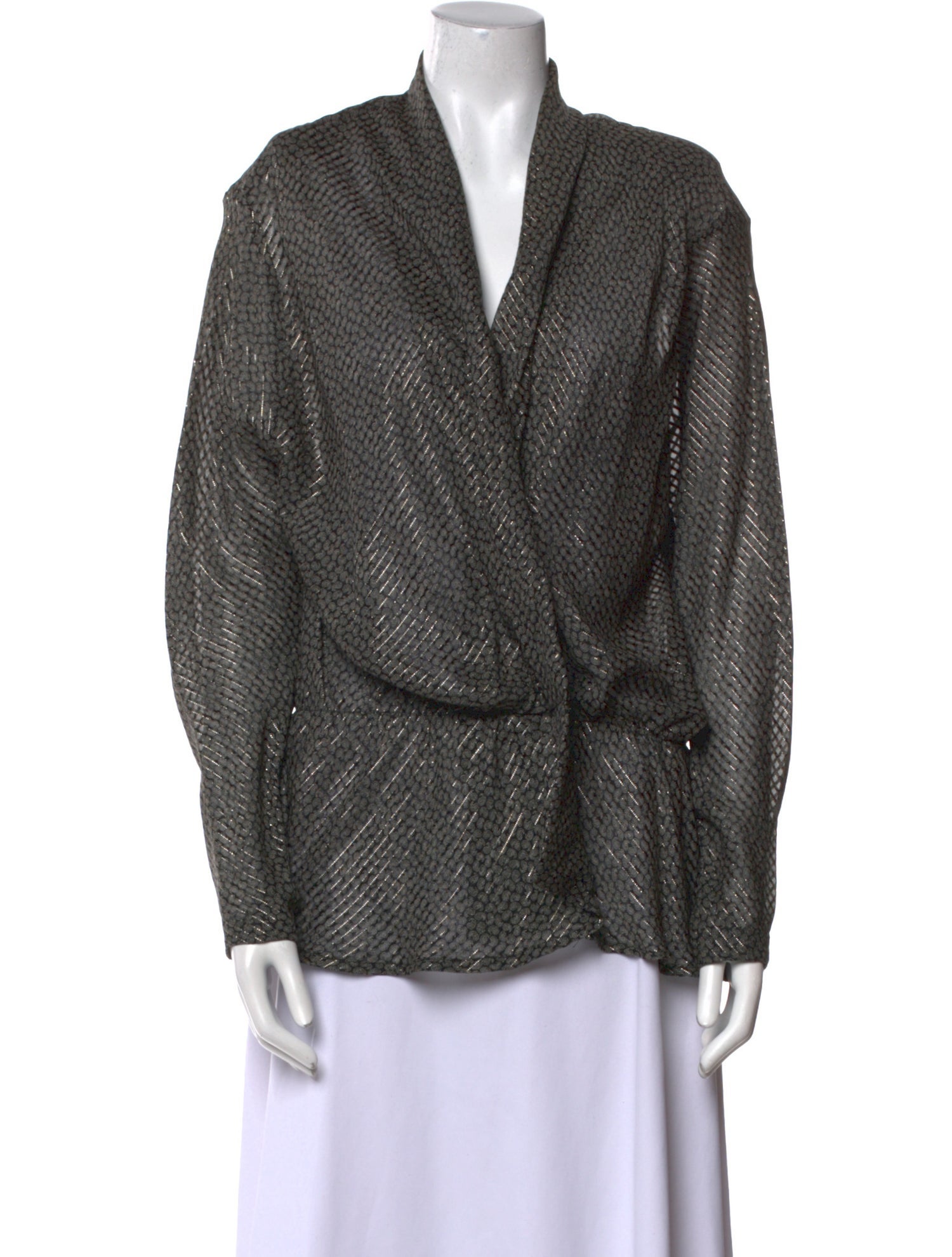 Oscar de la Renta Vintage Striped Blouse