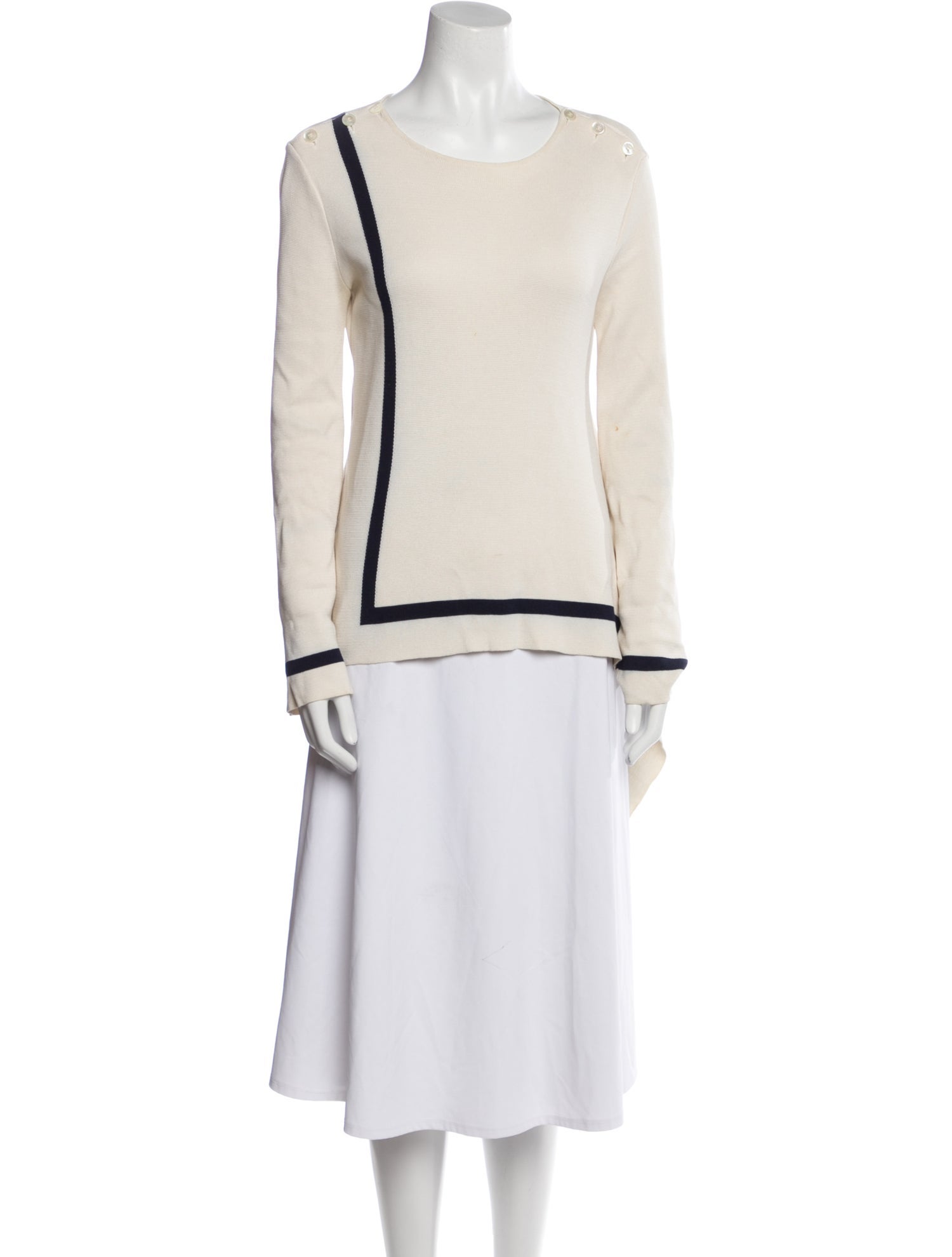 Oscar de la Renta 2018 Colorblock Pattern Tunic