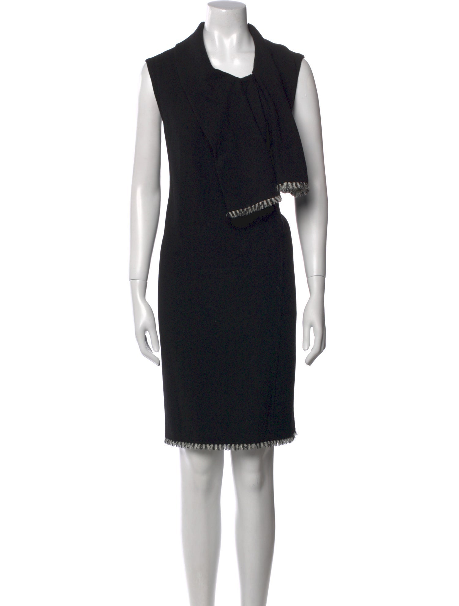 Oscar de la Renta Wool Knee-Length Dress